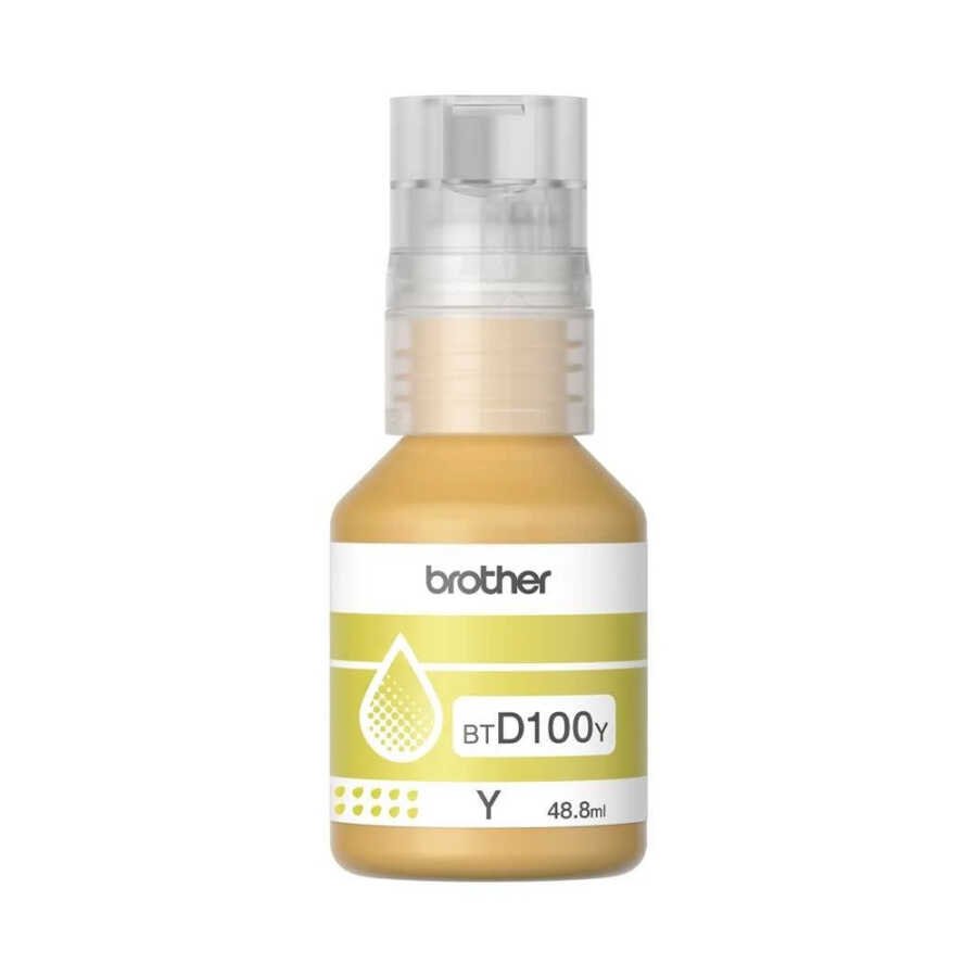 Brother BTD100Y Orijinal Ultra Yüksek Verimli Sarı Mürekkep - Görsel 2