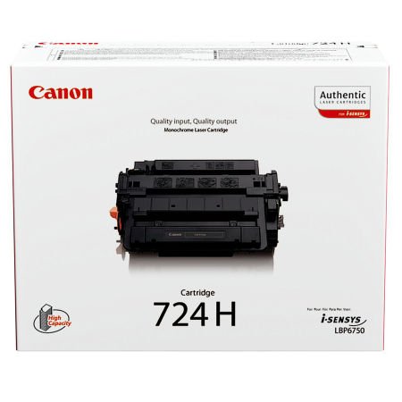 Canon CRG-724H 3482B002 Siyah Yüksek Kapasiteli Orijinal Toner