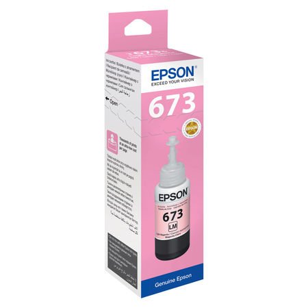Epson EcoTank 673 C13T67364A Açık Kırmızı Orijinal Mürekkep