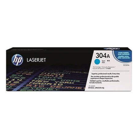 HP 304A CC531A Mavi Orijinal Toner - B Grade