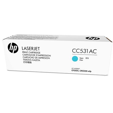 HP 304A CC531AC Mavi Orijinal Toner