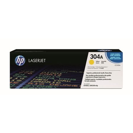 HP 304A CC532A Sarı Orijinal Toner