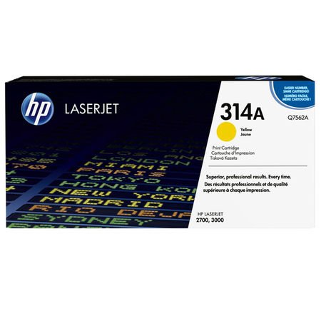 HP 314A Q7562A Sarı Orijinal Toner