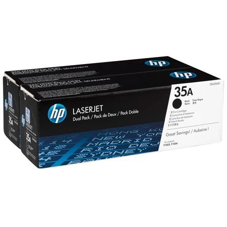 HP 35A CB435AD Siyah Orijinal Toner 2'li Set