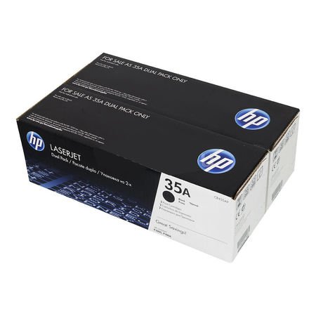 HP 35A CB435AF Siyah Orijinal Toner 2'li Set