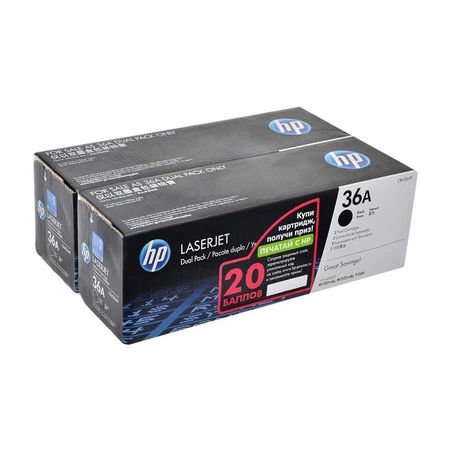 HP 36A CB436AF Siyah Orijinal Toner 2'li Set
