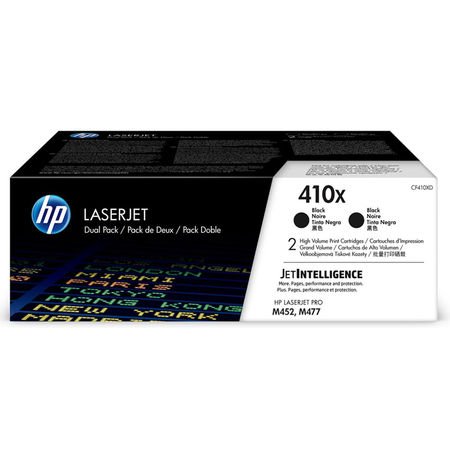 HP 410X CF410XD Siyah Yüksek Kapasiteli Orijinal Toner 2'li Set