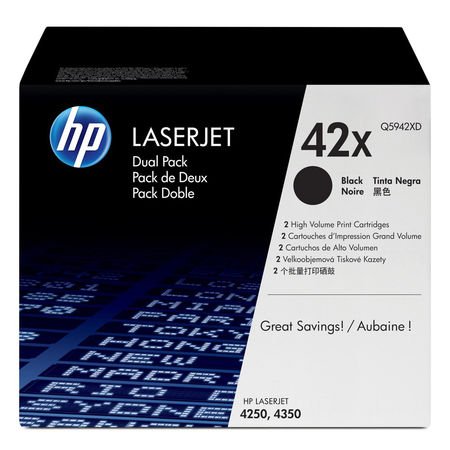 HP 42X Q5942XD Siyah Yüksek Kapasiteli Orijinal Toner 2'li Set