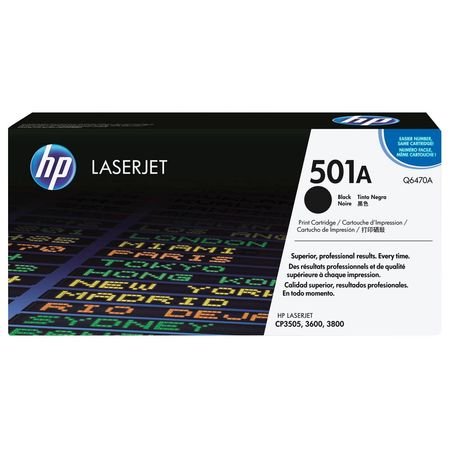 HP 501A Q6470A Siyah Orijinal Toner
