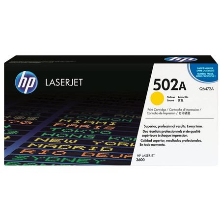 HP 502A Q6472A Sarı Orijinal Toner