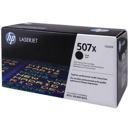 HP 507X CE400X Siyah Yüksek Kapasiteli Orijinal Toner