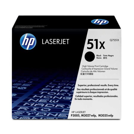 HP 51X Q7551X Siyah Yüksek Kapasiteli Orijinal Toner - C Grade