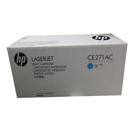HP 650A CE271AC Mavi Orijinal Toner