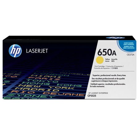 HP 650A CE272A Sarı Orijinal Toner