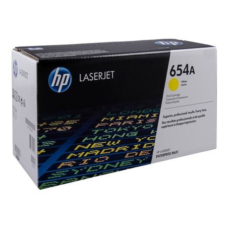 HP 654A CF332A Sarı Orijinal Toner