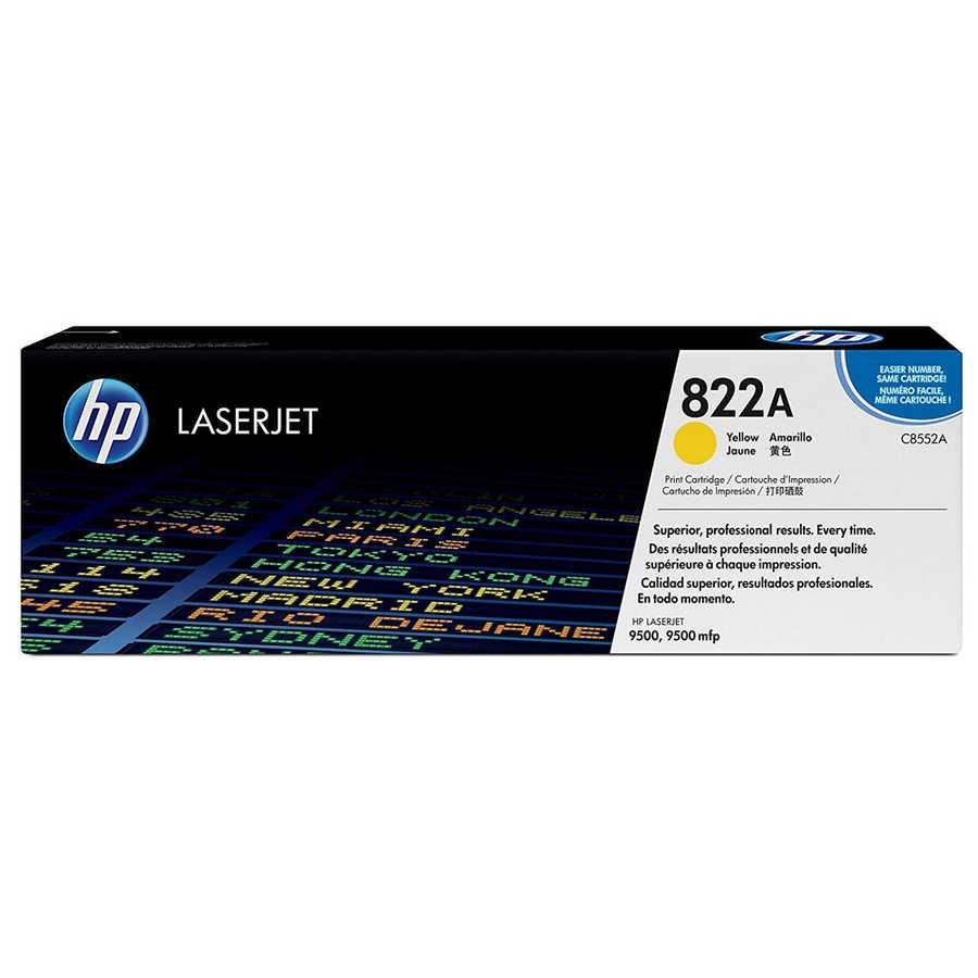 HP 822A C8552A Sarı Orijinal Toner - Görsel 2