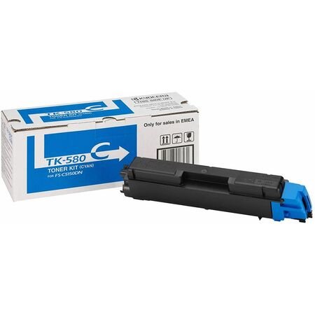Kyocera TK-580/1T02KTCNL0 Mavi Orijinal Toner