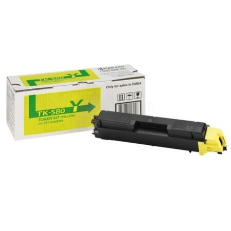 Kyocera TK-580/1T02KTANL0 Sarı Orijinal Toner