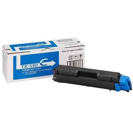 Kyocera TK-590/1T02KVCNL0 Mavi Orijinal Toner
