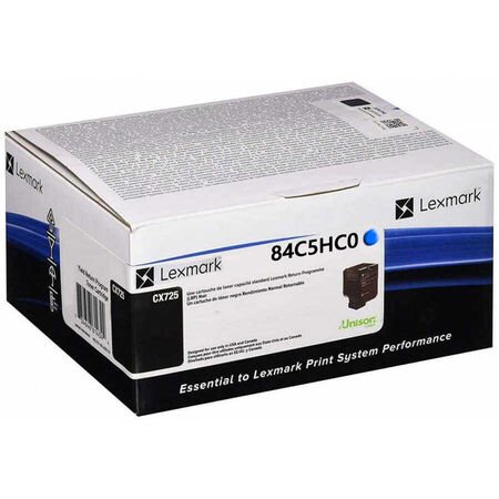 Lexmark CX725-84C5HC0 Mavi Orijinal Toner Yüksek Kapasiteli