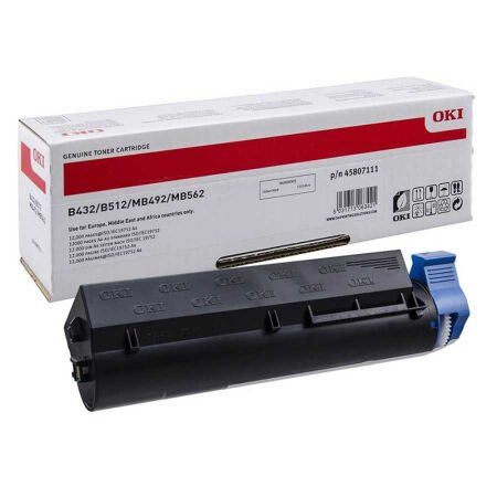 Oki 45807111 B432-B512-MB492-MB562 Siyah Orijinal Toner